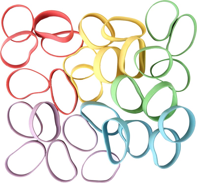 TULIP Extra Wide Multicolor Rubber Bands - 30 Pack - Image 2