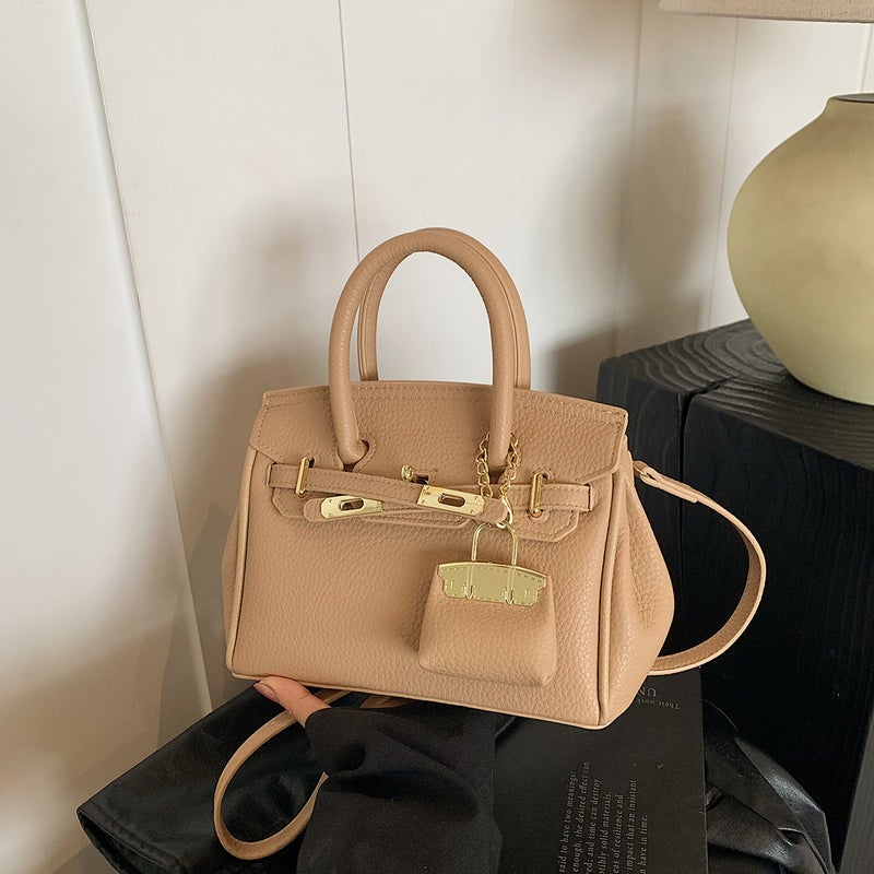 Solid Color All-Match Women'S Bag Niche High-End Sense Large-Capacity Pu Bag High-End Sense Commuter Crossbody Bag - Image 3
