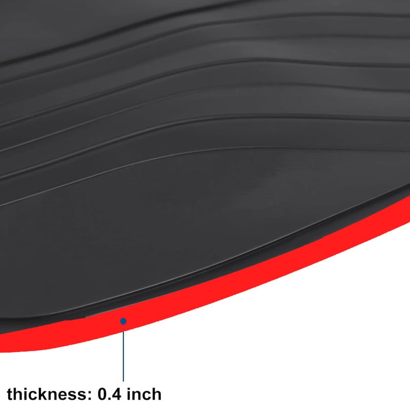 Generic San Auto Car Floor Mats for BMW X1 U11(2016-2024) 2AT U06(2015-2024) X2(2018-2022) F48 F45 F39 Custom Fit Black and Red Rubber Auto Floor Liners Set All Weather Protection Heavy Duty Odorless  - Image 2