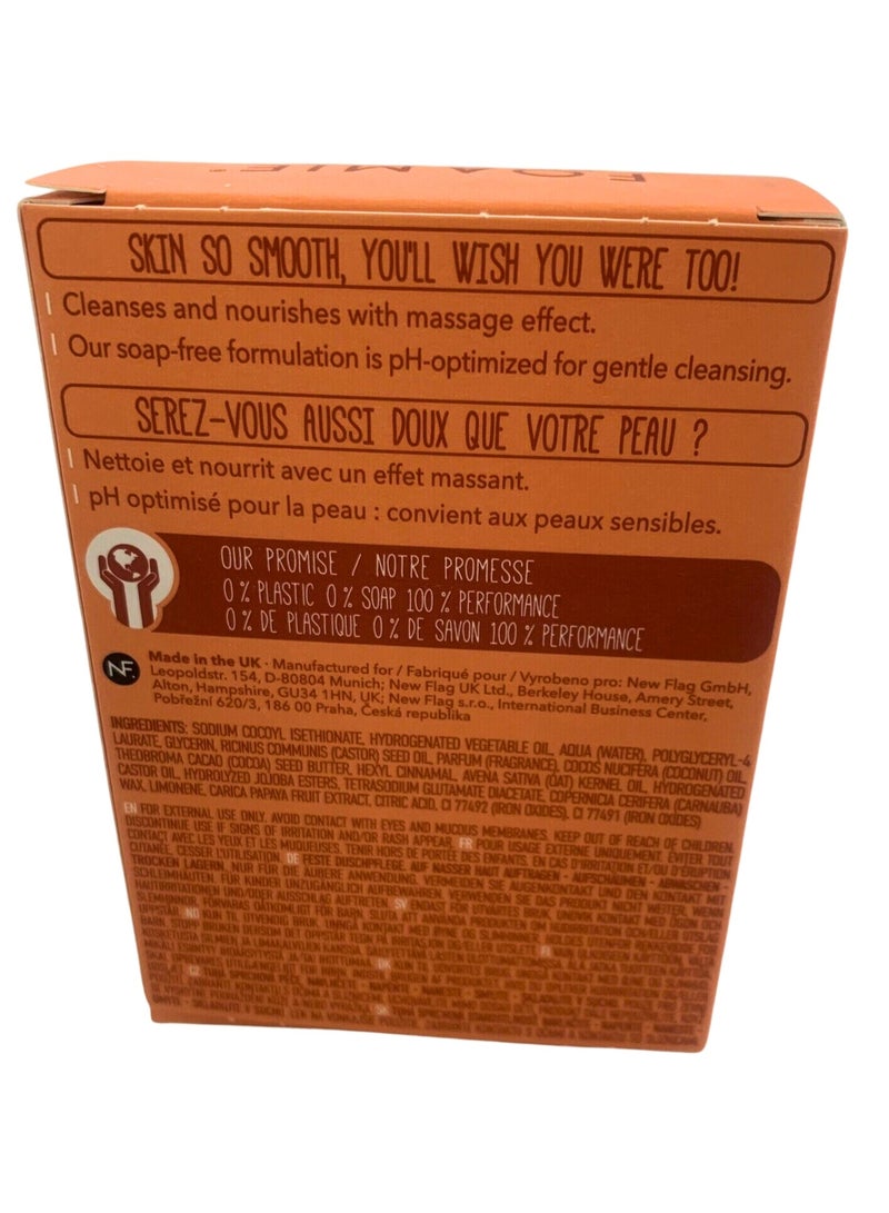 FOAMIE Papaya & Oat Milk Body Bar - Image 4