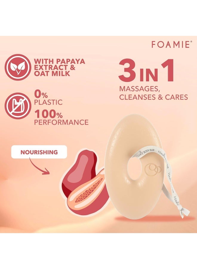 FOAMIE Papaya & Oat Milk Body Bar - Image 4