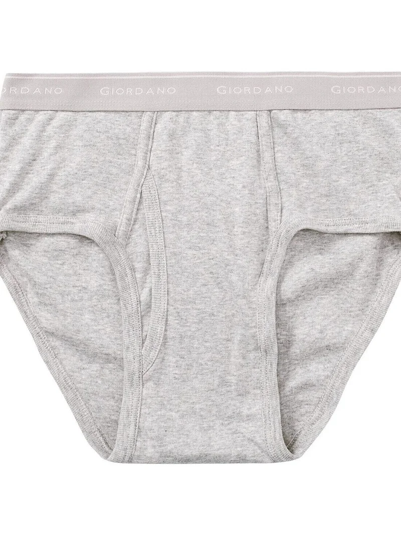 GIORDANO Men's Cotton Classic fit Briefs - 6-Pack