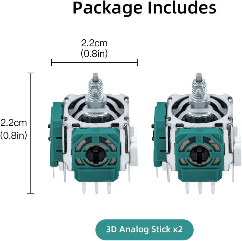 Mcbazel 2 Pack Controller 3D Analog Joystick Thumb Sticks Replacement Repair Parts for Xbox One Elite 2 - Image 5