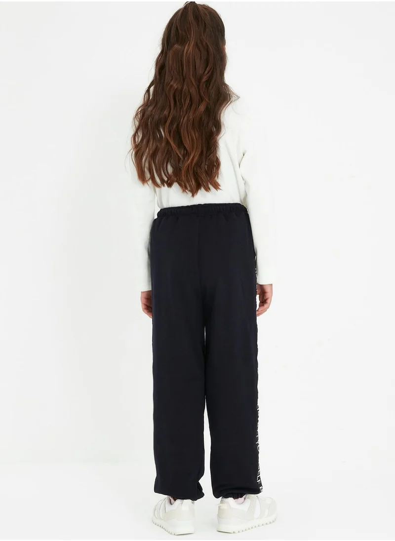 trendyol Kids Slogan Tape Sweatpants