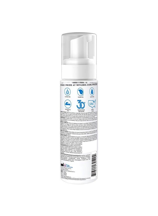 Wet منظف ألعاب رغوي صحي، بخاخ تنظيف لطيف خالي من الكحول لجميع الأغراض | خالي من المواد الكيميائية القاسية، آمن لجميع الألعاب والأسطح، خالي من البارابين وخالي من الكبريتات، 7.5 أونصة - Image 2