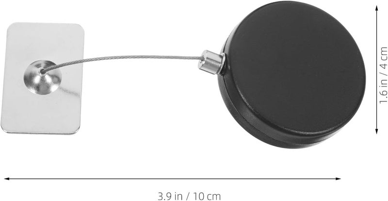 Retractable Steel Cable Lock with Remote Control, 1m Anti-Theft Security Cord with Latch and Square Iron Caps, 2pcs for Laptops, Tablets, and Electronics - Image 2