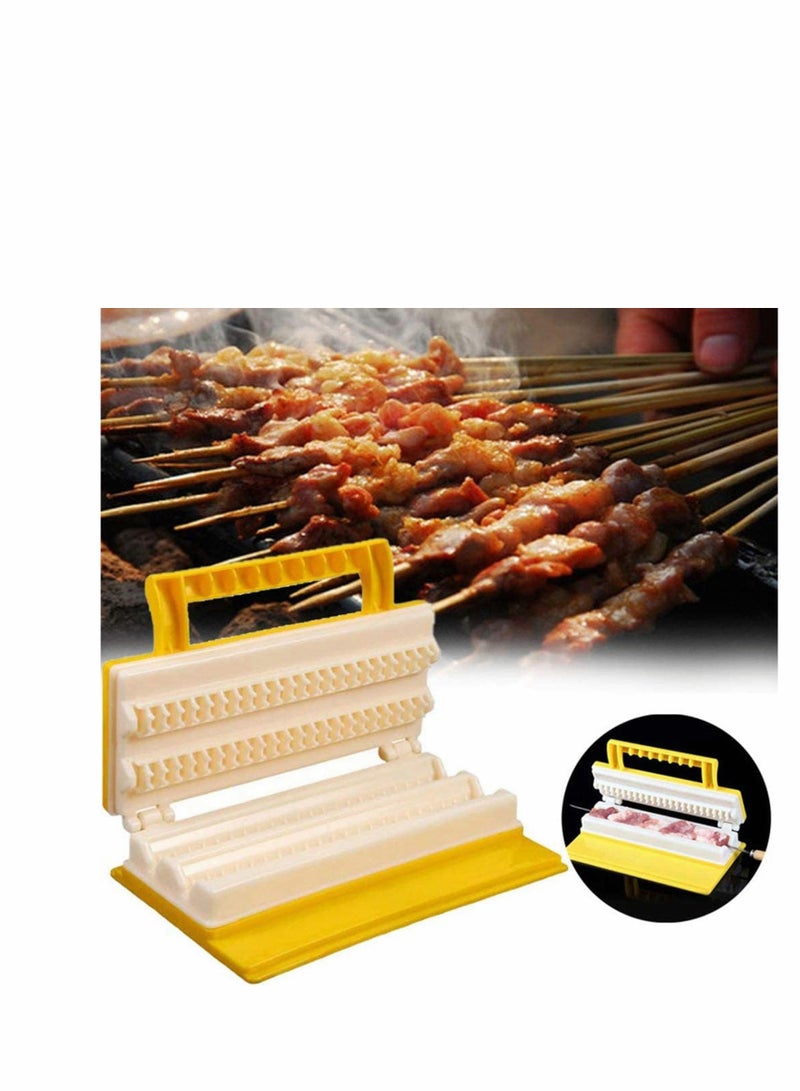 Lakobos Outdoor Kebab Maker for Perfect Grilling and BBQ Fun in Bright Yellow - Image 5