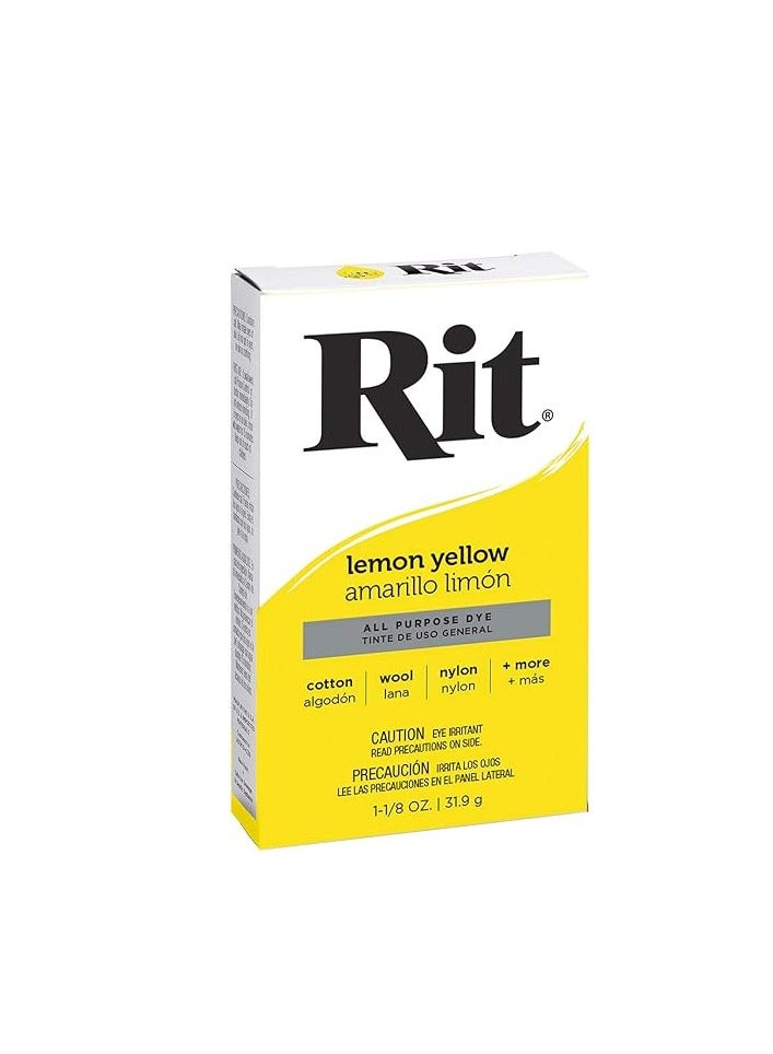 Rit Dye Powder 1 1/8oz, Lemon Yellow - Image 1