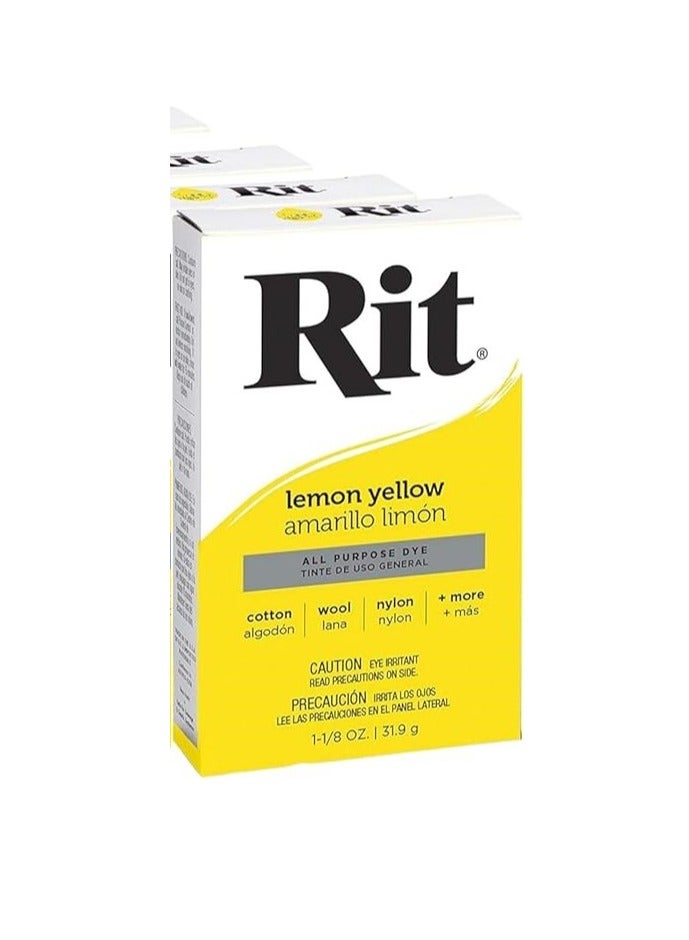 Rit Dye Powder 1 1/8oz, Lemon Yellow - Image 2