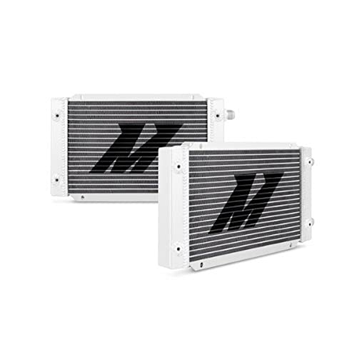 Mishimoto Universal 19 Row Dual Pass Oil Cooler, Silver - Image 1