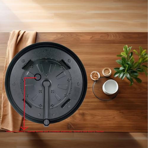 CHYIR Korean Style BBQ Grill Pan with Maifan Coated Surface Non-stick Smokeless Barbecue Plate for Indoor Outdoor Grilling 32x32cm - Image 2