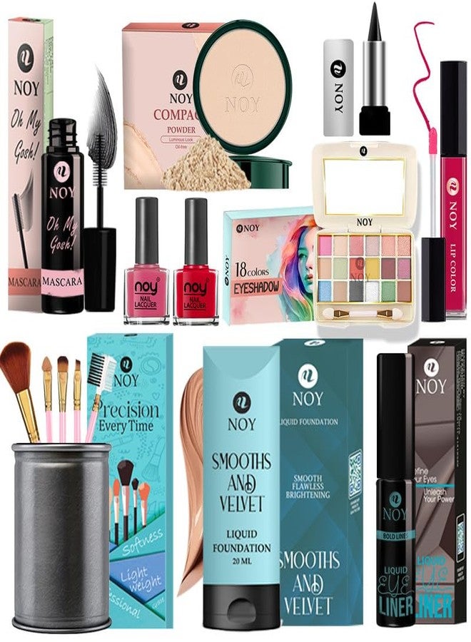 Noy Makeup Set For Women Offers Easy To Blend Products For Flawless Makeup Application Pack of 14 pcs #236 - Image 1