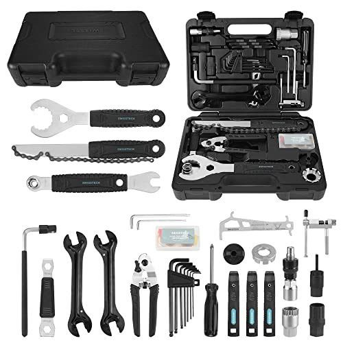 Swiss+Tech 30 Piece Bike Repair Tool Kit, Bicycle Maintenance Tool Set with Storage Case, Bike Accessories for Mountain/Road/Park Bike - Image 1