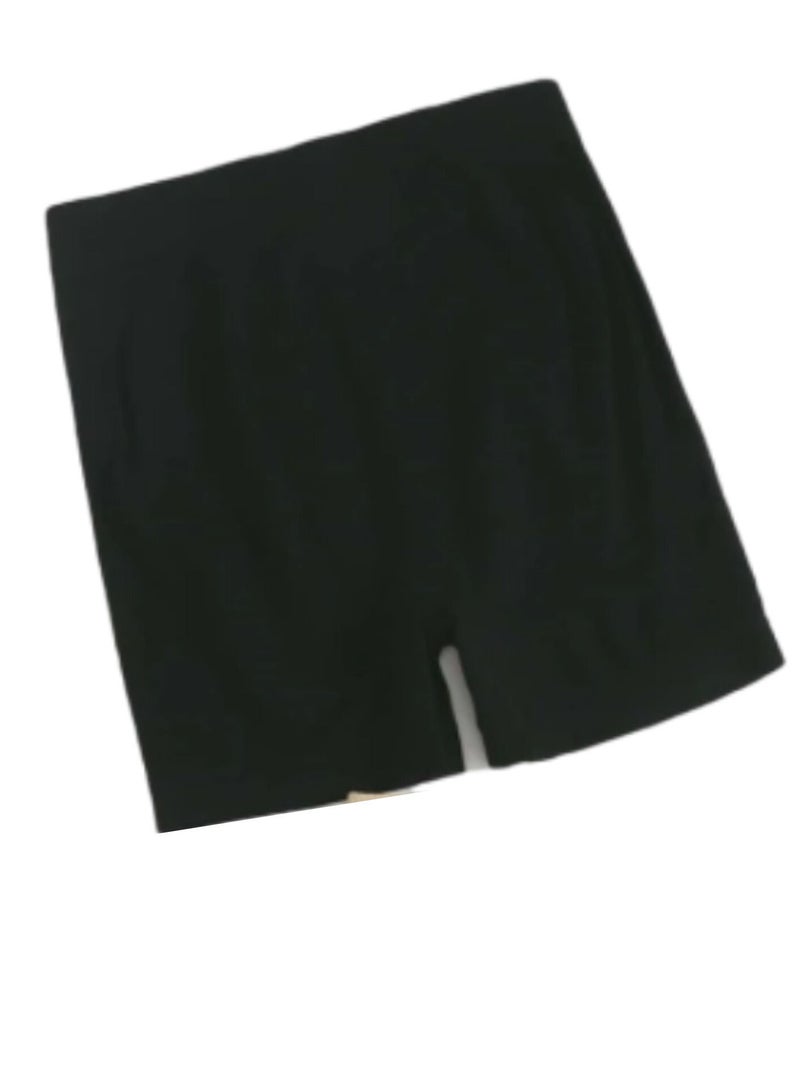 Black Sports Shorts Corset Soft and Light Texture  - Image 2