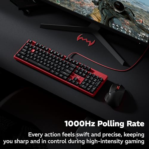 daWg Highkey 685, Anti-Ghosting Wired Mechanical 100% Keyboard, RGB, Fiery Red Switches, 3 Swappable Panels, Double-Shot PBT Key, 1000Hz Polling Rate, Advance Software, 1.8m Braided Cable - Image 4