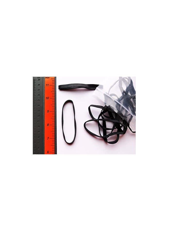 Mediora-Brand 30 Heavy Duty Rubber Bands | Big Thick XL-Large UV Resistant Black Rubber-Bands for Fishing, RC, or Hair + Use What the Pros Use + 1 Pack of 30 Bands (# 64-size, 1/4 x 3 1/2 Inch) - Image 2