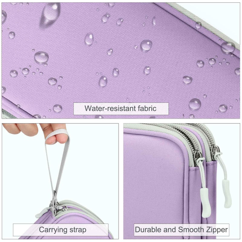 Waterproof Travel Cable Organizer Bag with Double Layer Storage for Cords, Chargers, Phone and Earphone - Image 4