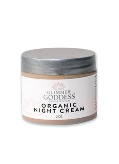 glimmer goddess Simply Radiant Beauty Glimmer Goddess Organic Lavender Night Cream Face Moisturizer Vegan Great for all Skin Types 24 hour Hydration Less Stretch Marks Natural 2 oz 