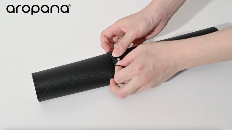 AROPANA Vegan Leather Desk Mat | Large Reversible Mouse Pad & Computer Table Protector | Dual-Side Waterproof Extended Laptop Pad with Edge-Stitched Design (80x40CM, Black and Red) - Image 5