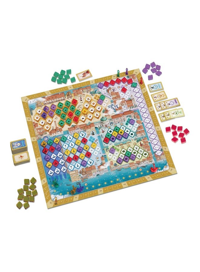 Devir - Mille Fiori Board Game, Family Strategic Euro Card Drafting & Area Control Game by Reiner Knizia for Kids and Adults, Ages 10+, 2–4 Players, 75 Playtime, Multi-Language - Image 4
