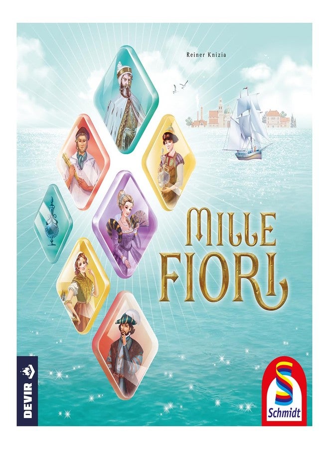 Devir - Mille Fiori Board Game, Family Strategic Euro Card Drafting & Area Control Game by Reiner Knizia for Kids and Adults, Ages 10+, 2–4 Players, 75 Playtime, Multi-Language - Image 2