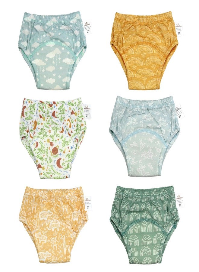 Mama Koala Toddler Potty Training Pants Potty Training Underwear for Boys and Girls - 6 Pack - 2T - Image 1