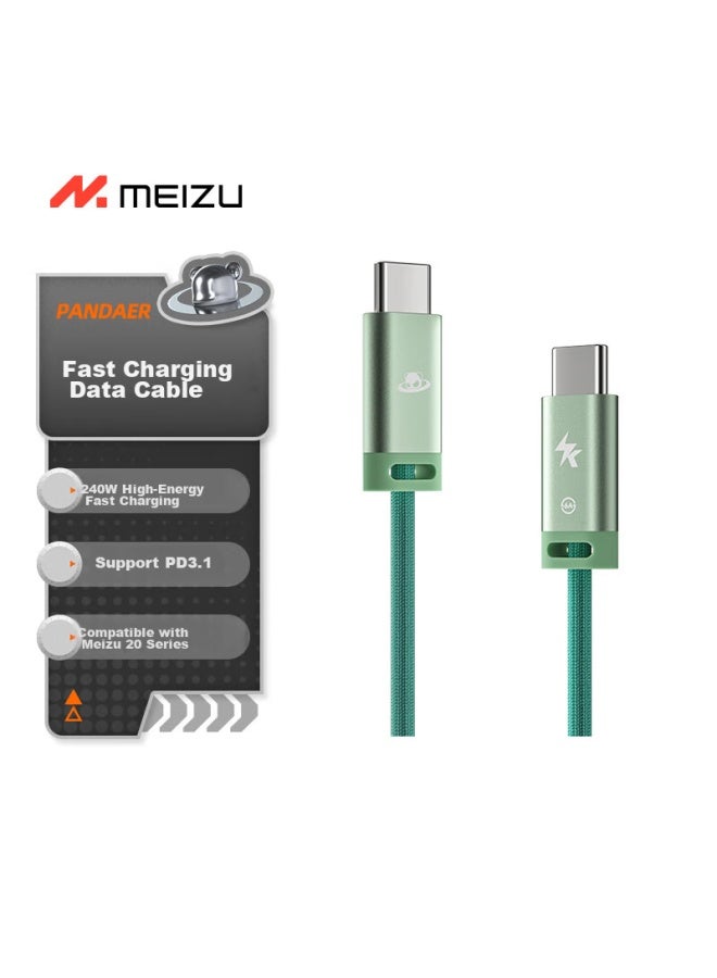 MEIZU Pandaer Line King 240w/100w High-power Fast Charging Data Cable, Dingsheng Qing 1.2 Meters, Supports Pd3.1 To 6a, For Phone/earphone/tablet One-wire Connection - Image 1
