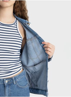 DeFacto Oversize Fit Jean Jacket  - Image 4