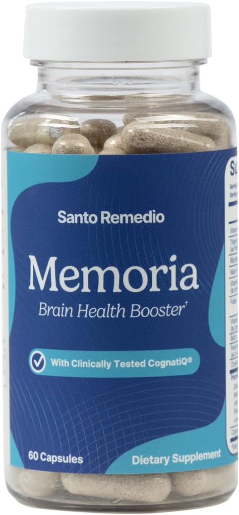 Santo Remedio Memoria Brain Health Booster Helps Strengthen Neural Connections Helps Improve Attention Memory and Concentration 30 Servings Gluten Free NonGMO - Image 1