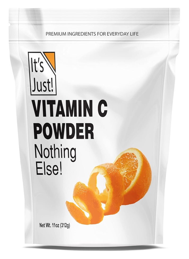 It's Just! Vitamin C Powder, 100% Pure Ascorbic Acid, Food Grade, Immune Support, Homemade Cosmetics (11Oz) - Image 1