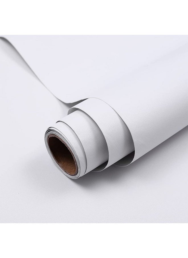 SUNBIRD - White Contact Paper White Glossy Self Adhesive Paper Waterproof Kitchen Peel And Stick Wallpaper Removable Vinyl Wallpaper Decorative Kitchen Cabinet Furniture (12 X 48 Inch Matte) - Image 1