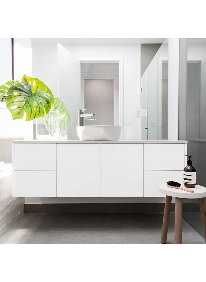 SUNBIRD - White Contact Paper White Glossy Self Adhesive Paper Waterproof Kitchen Peel And Stick Wallpaper Removable Vinyl Wallpaper Decorative Kitchen Cabinet Furniture (12 X 48 Inch Matte) - Image 1