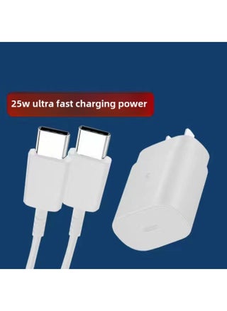 For Samsung 45W Fast Charging 25W Charger Note20 Mobile Phone 5A Dual Type-c Data Cable Plug Fast Charging Head-Color:45W Fast Charging Head + Fast Charging Line (1 M Set) White - pzsku/Z2183439D9A3E96319708Z/45/_/1741934787/5f661a3a-0f3e-468f-95c9-895ea36fab5e
