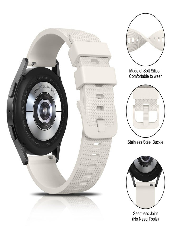 أساور ساعات فانجوا مقاس 20 مم، أساور معصم بديلة سريعة الفك، عبوة من 4 قطع، أساور رياضية ناعمة من السيليكون المقاوم للماء للرجال والنساء - Image 2