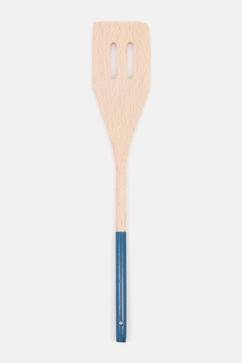 Tasty Wooden Slotted Turner Spatula - Image 1