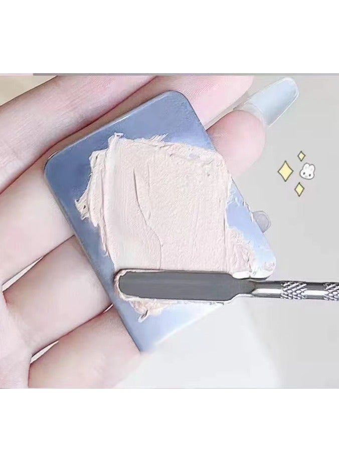 طقم أدوات مكياج احترافي - فرشاة أساس وسبنج روبيسيل مع لوحة خلط، مجموعة سفر مضغوطة - Image 2