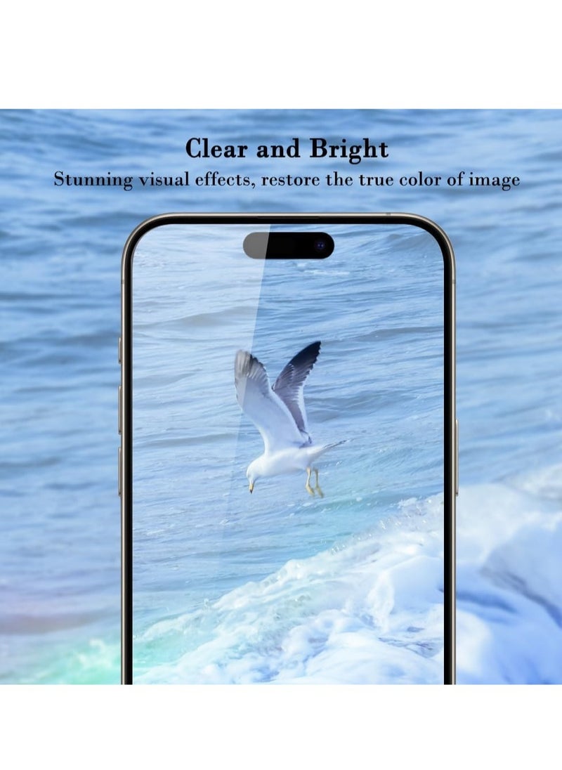 Generic Pack of 1 Piece Privacy Screen Protector for iPhone 15  6.1, Special Tempered Glass Film Anti-Spy, Anti-Scratch, Touch Sensitive, Bubble Free, Easy to Install  - Image 3