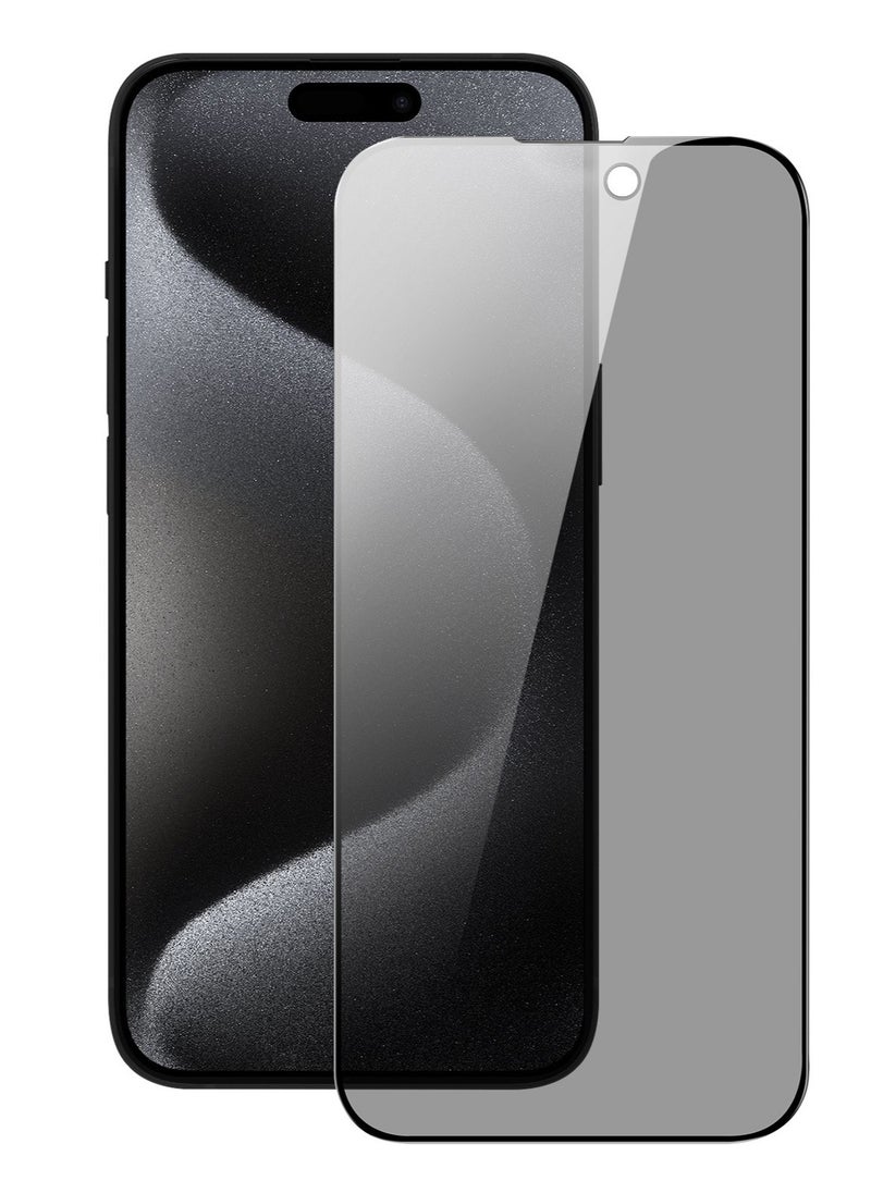 Generic Pack of 1 Piece Privacy Screen Protector for iPhone 15  6.1, Special Tempered Glass Film Anti-Spy, Anti-Scratch, Touch Sensitive, Bubble Free, Easy to Install  - Image 1