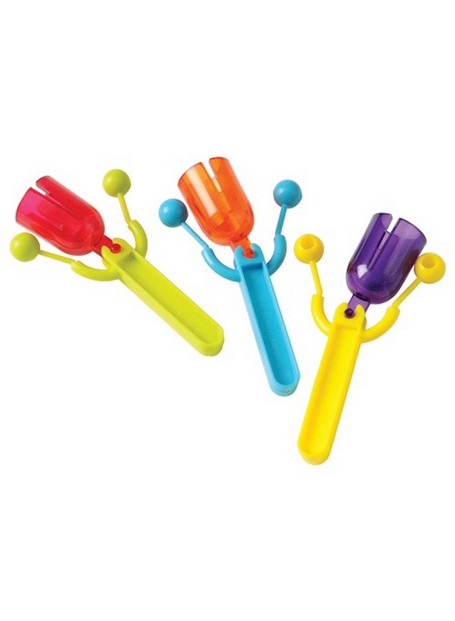 U.S. Toy Lot of 12 Assorted Color Bell Theme Clacker Noisemakers 