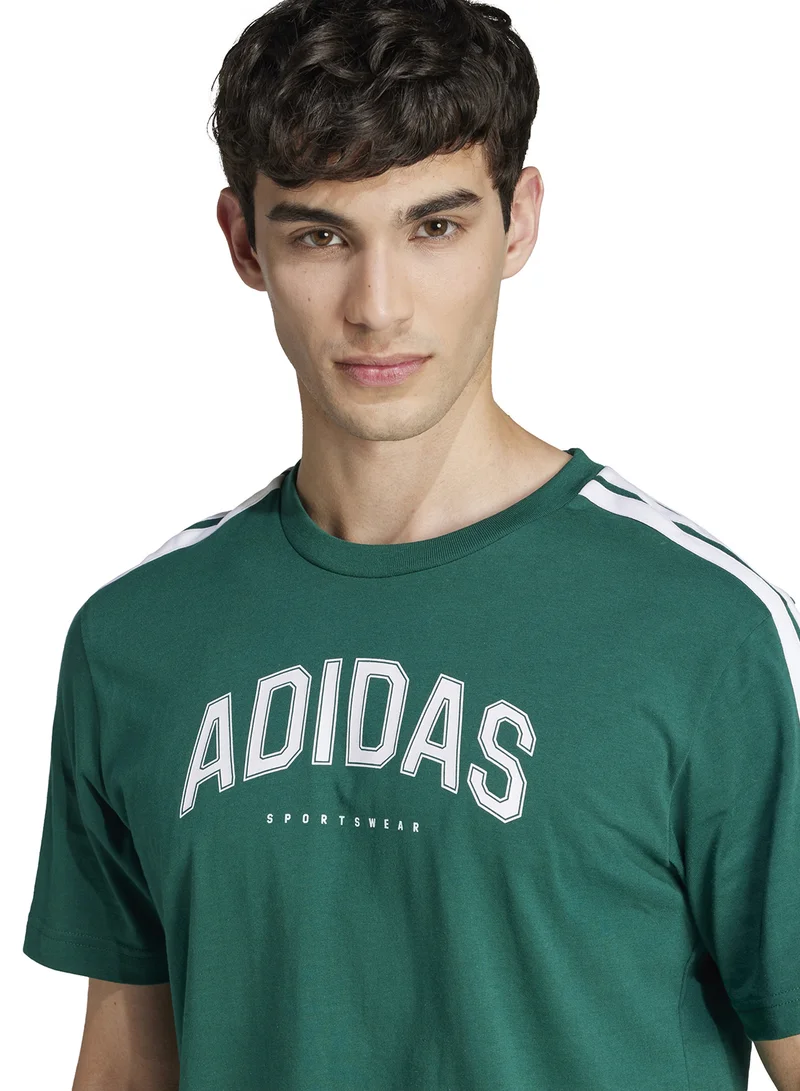 Adidas Codes Collegiate Linear Graphic T-Shirt