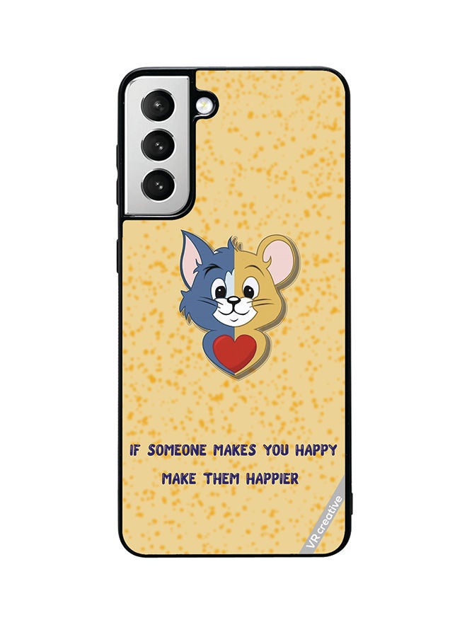VR CREATIVE Protective Case Cover For Samsung Galaxy S22 Plus 5G Tom Jerry Design Multicolour - Image 1