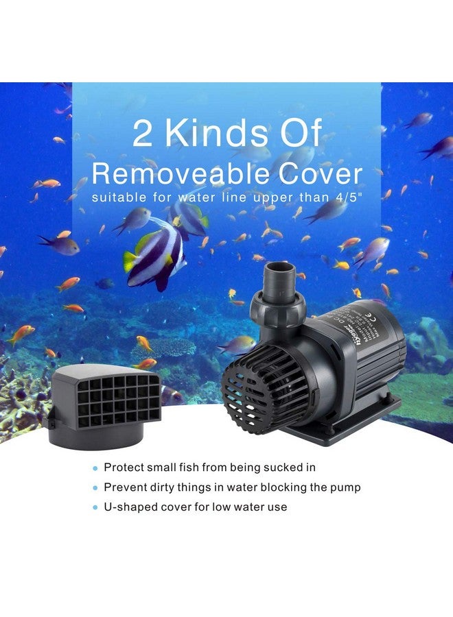 هايغر مضخة مياه خارجية غاطسة وهادئة من هيغر، ٨٠٠ جالون في الساعة، ٢٤ فولت، مع وحدة تحكم (٣٠٪ - ١٠٠٪ إعدادات)، مضخة عودة قوية لأحواض الأسماك، أحواض السمك، البرك، النوافير، أحواض المياه، الزراعة المائية (٢٥ واط، ٩.٨ قدم) - Image 3