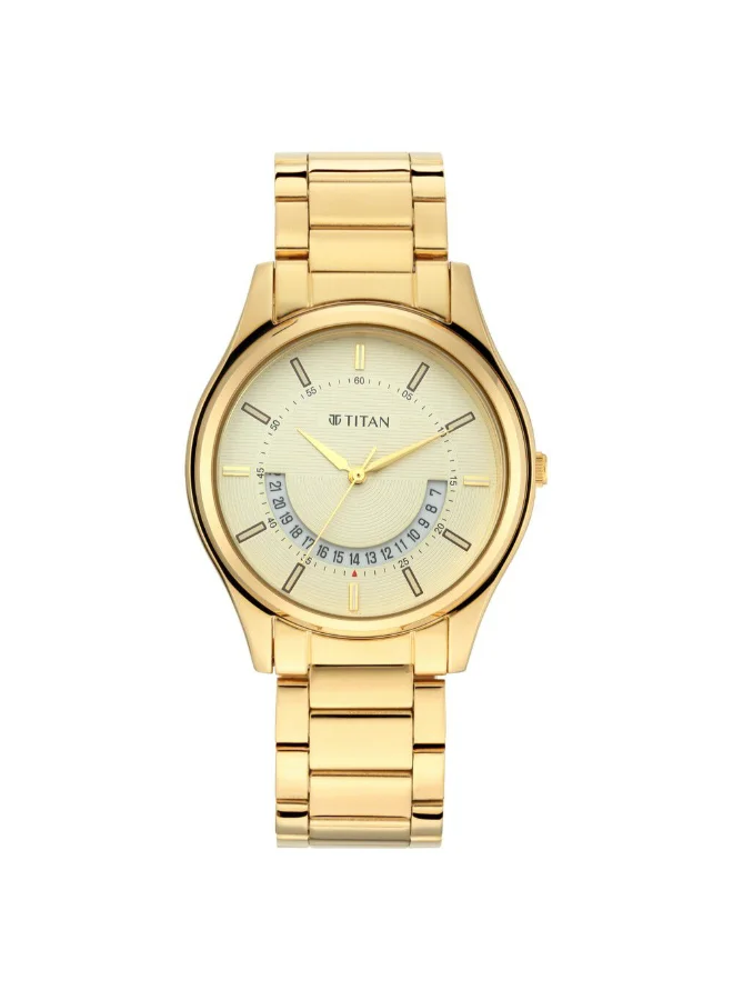 تيتان Men's Metal Analog Watch 1713YM06 - 40 mm