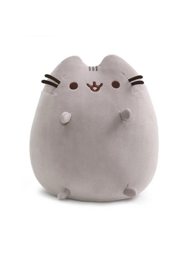 GUND دميّة غوند بوشين القطّة سكووشين، حيوان محشو للأعمار من 8 سنوات وما فوق، رمادي، 11 إنش