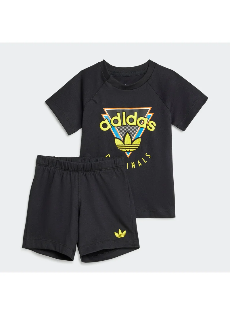 adidas Originals Infant Logo Shorts With T-Shirt Set