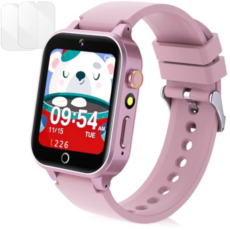 Smart Watch with Camera, Video, Music Player, Alarm Clock, Stopwatch, Calendar, Pedometer, 1.54'' HD Touchscreen, Shockproof, IP68 Waterproof for Girls Boys 6-12 Years Old - Image 1