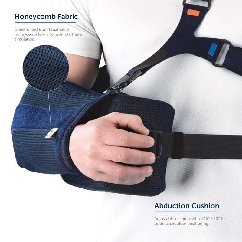 Orliman Abudction Sling Immobilizer And Injury Support For Rotaor Cuff Subluxation Dislocation Broken Arm Includes Excercise Ball Size 3 Forearm Length 42cm Above - Image 3