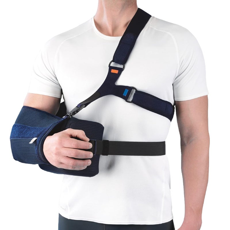 Orliman Abudction Sling Immobilizer And Injury Support For Rotaor Cuff Subluxation Dislocation Broken Arm Includes Excercise Ball Size 3 Forearm Length 42cm Above - Image 1