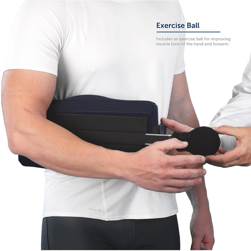 Orliman Abudction Sling Immobilizer And Injury Support For Rotaor Cuff Subluxation Dislocation Broken Arm Includes Excercise Ball Size 3 Forearm Length 42cm Above - Image 4