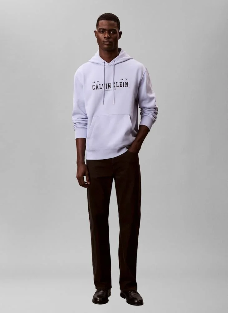 Calvin Klein Jeans  Fleece Collegiate Hoodie for Men | Best Price UAE